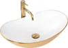 Lavabo encimera Rea ROYAL, color dorado/blanco Vista previa de la imagen del producto 1