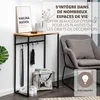eluno Table console en métal noir mat avec 1 tablette en Voir les images du produit 5