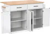 Servírovací vozík Sweiko se skládací deskou, 120x46(70)x91 Náhled obrázku produktu 17