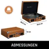 Classic Phono TT-10BN - Przenośny gramofon z głośnikami - Podgląd zdjęcia produktu 3