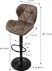 A bar stool with dimensions indicated by measurement lines and text. Produktbild-Vorschau