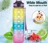 Sport Trinkflasche 1 Liter, Trink Motivation, Strohhalm & Produktbild-Vorschau 5