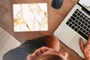MuchoWow® Mauspad Mousepad Marmor - Gold - Weiß - Chic Produktbild-Vorschau 3