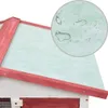 vidaXL Králikáreň s 3 dverami Červené drevo Náhľad obrázku produktu 5