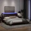 The Living Store Bettgestell mit LED Dunkelbraun 180x200 cm Produktbild-Vorschau 5