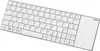 Rapoo E2710 Weiß Kabellose Touch-Tastatur Produktbild-Vorschau 3