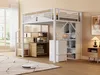 Metalowe łóżko na poddaszu Sweiko 140 x 200 cm, unikalna Podgląd zdjęcia produktu 5