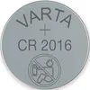 A close-up, top-down view of a VARTA CR2016 lithium coin cell battery. Anteprima dell’immagine prodotto