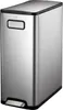 A stainless steel trash can with a pedal. Produktbild-Vorschau