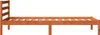 vidaXL Massivholzbett ohne Matratze Wachsbraun 90x200 Produktbild-Vorschau 5