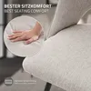ML-Design Esszimmerstühle 6er Set Beige, Sitzfläche aus Produktbild-Vorschau 4