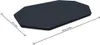A dark gray inflatable pool cover is shown from a diagonal angle on a white background. Dimensions are indicated with lines and text. Produktbild-Vorschau
