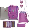 DerDieDas sac d'école ErgoFlex Tiny Set 6 pièces Purple Voir les images du produit 1