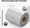 Strisce per la privacy, 35mx19cm PVC grigio 450g/m², con 20 Anteprima dell’immagine prodotto 7