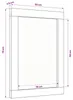 vidaXL Lustro ścienne z lustrem Wielokolorowe 70 x 50 x 3 Podgląd zdjęcia produktu 4