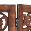 vidaXL 3-tlg. Raumteiler Handgeschnitzt Braun 120×165 cm Produktbild-Vorschau 9