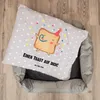 Mr. & Mrs. Panda Hundekissen Toast Party - Grau Pastell - Produktbild-Vorschau 5