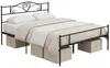 HOMCOM Bett 160x200 cm Bettrahmen mit Lattenrost aus Stahl Produktbild-Vorschau 1