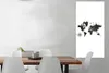 MuchoWow® Poster Weltkarte - Gold - Schwarz - Windrose Produktbild-Vorschau 2