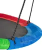 Close-up of a colorful nest swing with black ropes. Náhled obrázku produktu