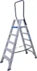 ASC Stufenstehleiter DT-6 doppelseitig 6 Stufen mit 3,51m Produktbild-Vorschau 3
