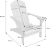 Poltrona adirondack verde grigio in legno di acacia con Anteprima dell’immagine prodotto 7