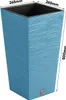 A blue square planter with dimensions indicated. Anteprima dell’immagine prodotto