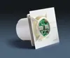A white extractor fan with a green circuit board is displayed on a gradient background. Náhled obrázku produktu
