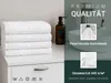 4er Set Handtücher, Baumwolle, 50x100 cm, weiß mit Produktbild-Vorschau 7