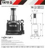 YATO Hydraulischer Wagenheber Stempelwagenheber 10T Produktbild-Vorschau 4
