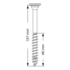 SPAX TELKO ohne Linse T-STAR+ T20 WIROX 5 x 107 150 Stk Produktbild-Vorschau 17