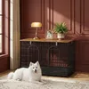 Hundekäfig Möbel, 94 cm Drahtmöbel Hundekäfig, Schwarz Produktbild-Vorschau 1