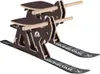 SkiBock PROFI Skirodel 2er Komplett Set Schlitten Ski Produktbild-Vorschau 1