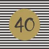 Paper + Design 201318, Schwarz, Gold, Quadratisch, 330 mm, Produktbild-Vorschau 1
