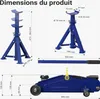 Sada zvedáku Wiltec + 2 zvedací stojany, nosnost až 2 t, Náhled obrázku produktu 3