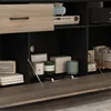 TV-Lowboard 160x40x68cm Schwarz & Grau Holzoptik, Produktbild-Vorschau 3