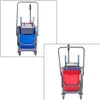 Opruimwagen 720-012, 2 emmers, 4 wielen, soepel lopend, Productafbeelding-voorbeeld 3