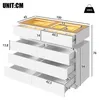 Credenza Merax, comò con vetro e illuminazione a LED, 8 Anteprima dell’immagine prodotto 5