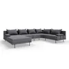 TRADA Gartenecksofa Bahama XL Dunkelgrau Rechts 370x175 cm Produktbild-Vorschau 8
