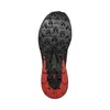 Sohle des Prodigio Trailrunning-Schuhs von La Sportiva; mit rutschfestem Profil und rot-schwarzer Farbgestaltung. Produktbild-Vorschau
