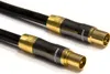PremiumX 10m Gold-Line TV Antennenkabel Schwarz Produktbild-Vorschau 1