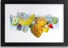 Bild 30x20 MDF-Rahmen, Wandkunst Früchte unter Wasser Produktbild-Vorschau 1