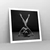 Poster - Poster ohne Rahmen - Frau Gymnastik Yoga - 60x60 Produktbild-Vorschau 7
