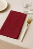 Musselin-Servietten Bordeaux 45x45 cm – weiche Produktbild-Vorschau 3