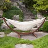 VIVERE Hängematte aus Baumwolle mit Gestell aus Holz 260 cm Produktbild-Vorschau 2