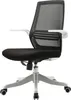 A studio shot of an office chair against a white background.