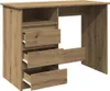 vidaXL Artisan dubový stôl 102x50x75 cm materiál na báze Náhľad obrázku produktu 5