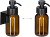 Relaxdays Seifenspender, 2er Pack, 250ml, Braunglas, Produktbild-Vorschau 5
