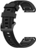 Strap-it Garmin Fenix 7s Silikonarmband (Schwarz) Produktbild-Vorschau 3