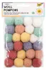 folia Woll-Pompons "Pastell" 24 Stück farbig sortiert Produktbild-Vorschau 3